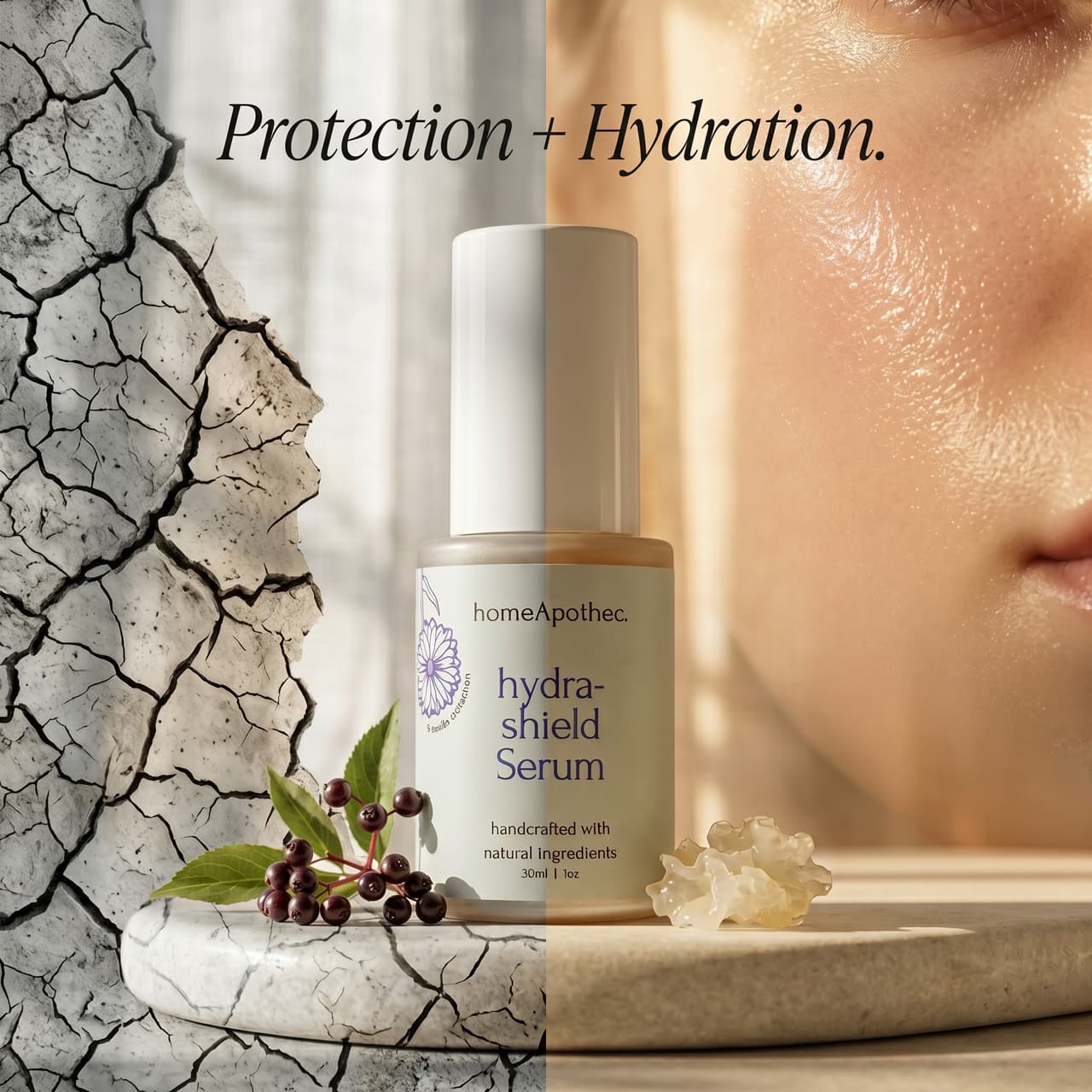 HydraShield Serum — two ways to use