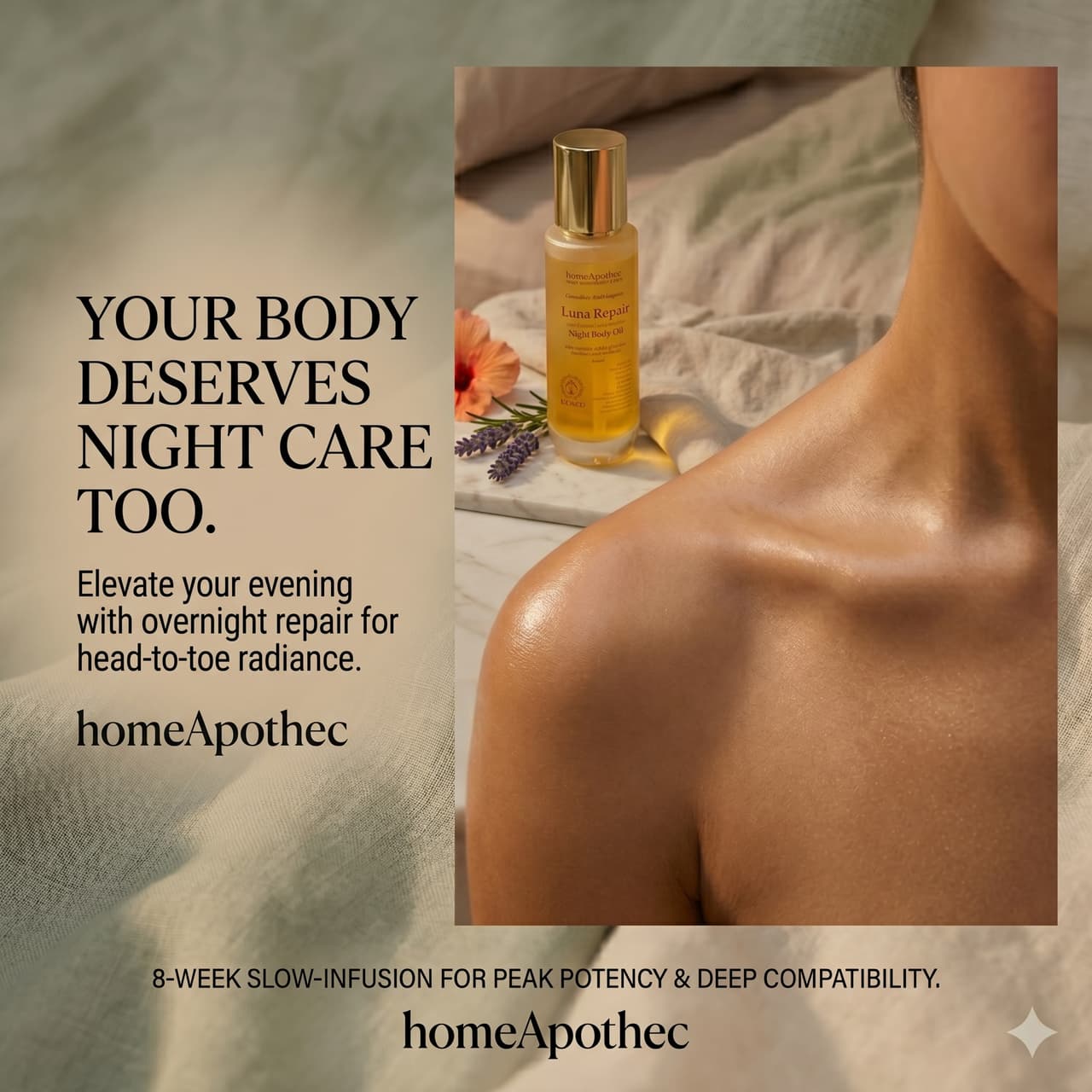 Luna Repair Body Oil with botanicals