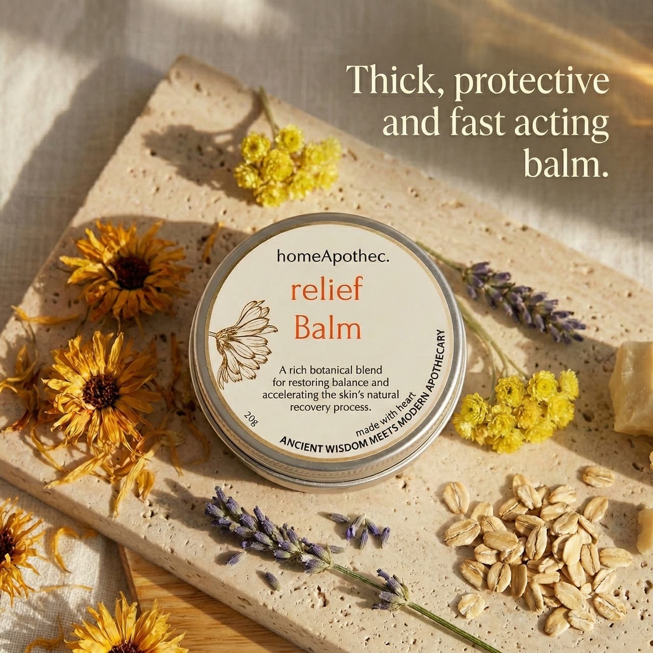 Relief Balm 20g on tray