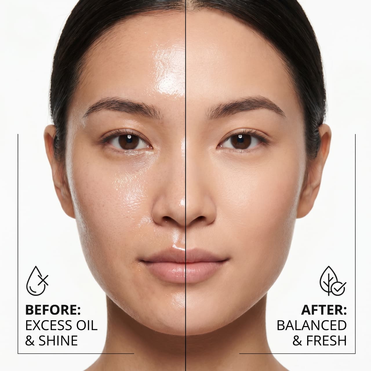 Toner Serum Hybrid — before and after