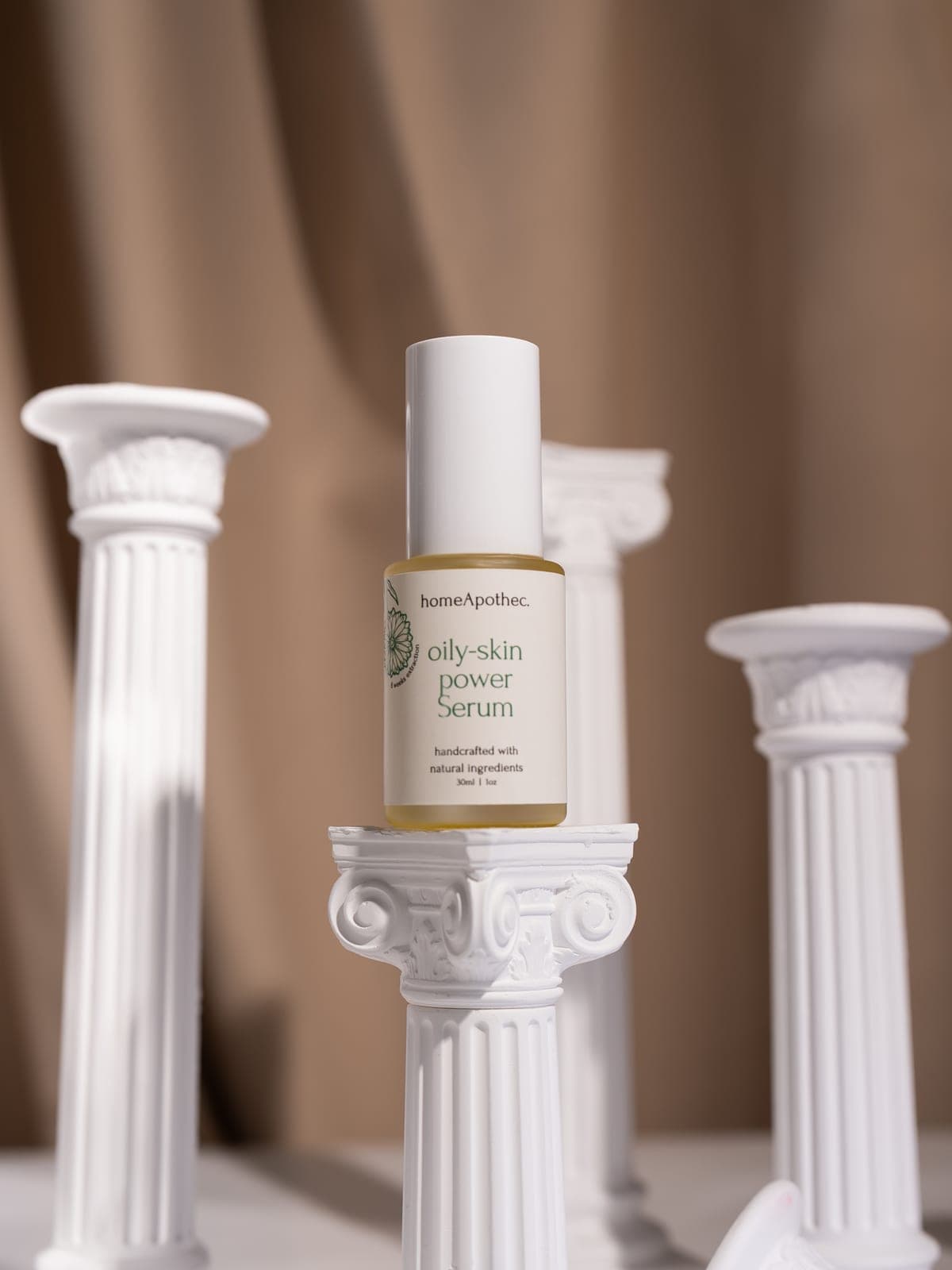 Oily Skin Power Serum 30ml bottle on a white column